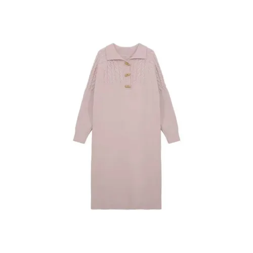 PUREIDOL Женские Длинные Платья с Длинными Рукавами