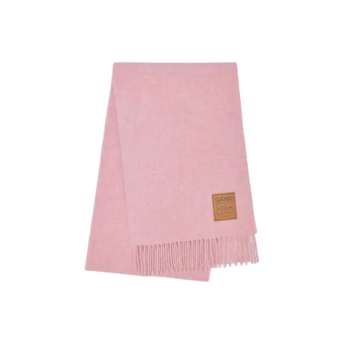 GANNI Шерпа Шарфы Унисекс Розовый