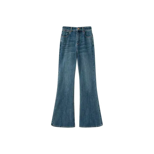 Devanro Джинсовый синий Женские джинсы