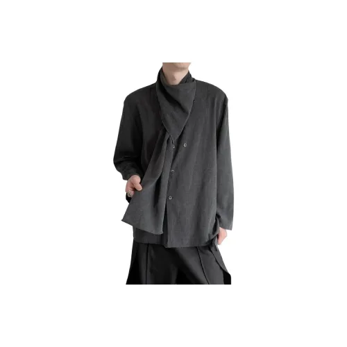 CHEER ZONE Темно-серый унисекс рубашки