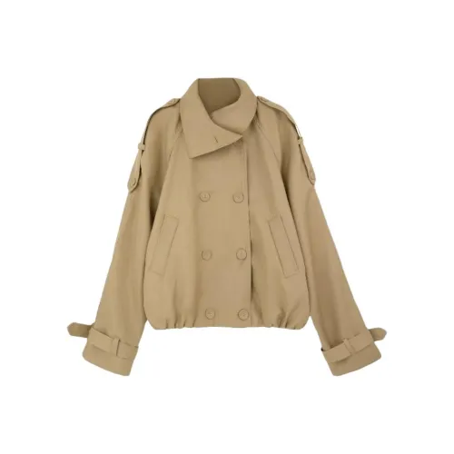 CHARM GLOW Хаки Унисекс Тренч