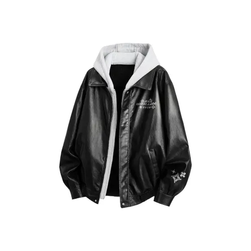 PAUL COSTELLOE Кожа Куртка Унисекс