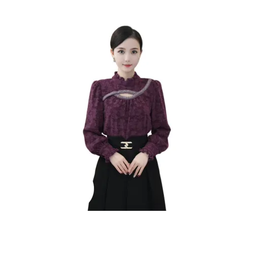 Tang Xi Фиолетовые Женские Рубашки