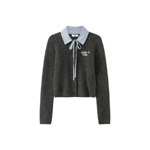 CHUU Темный Фотиния Серый Женский Трикотаж