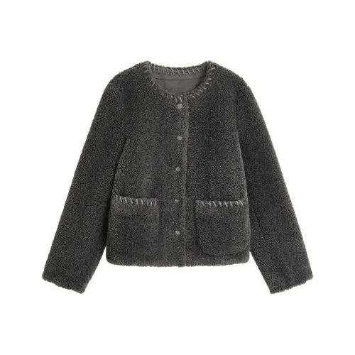 Inman Темно-серый Женские меховые изделия