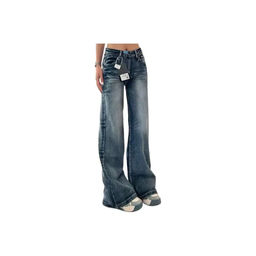 CASTLE WOODS Blue Women's Jeans CASTLE WOODS Синий Женские Джинсы