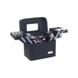 632 Четырехчетверная Вышитая версия Клетчатый Черный