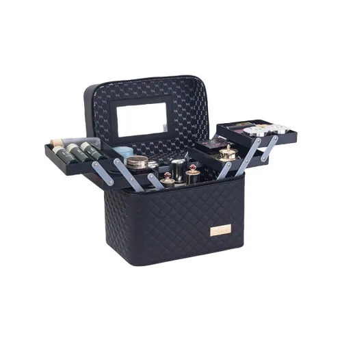 Luo Youte Портативный Косметичка Большая емкость для путешествий Макияж Чехол МНОГОслойный Настольный Десктоп