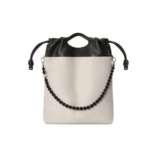 LOEWE Flamenco Овечья кожа Тоут Сумка Сумка для покупок Сумка Женская Бежевая и Черная