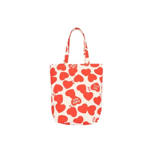 HUMAN MADE Хлопковая ткань Тоут Сумка Стандартная Женская Красная