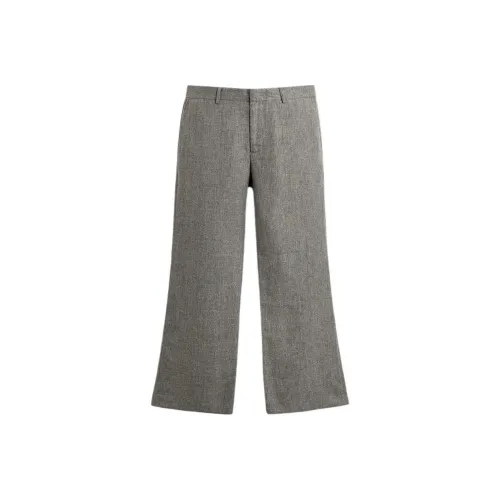 ZARA Серый Бежевый Мужские Повседневные Штаны