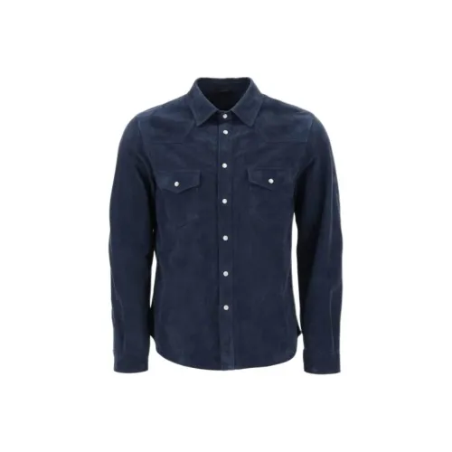 TOM FORD Темно-синие мужские рубашки