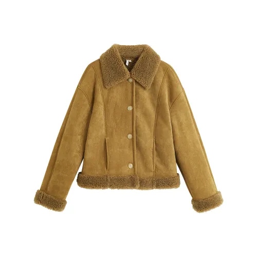 Inman Зимний Груша Зеленый Женские Меховые изделия