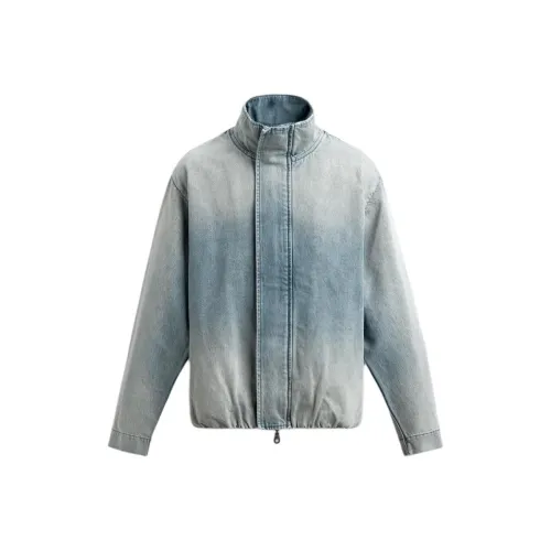 ZARA Светло-синие мужские джинсовые куртки