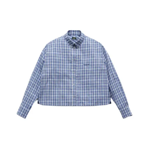 The Barnnet FW25 Eight Milk Ador Check Cropped Shirt Women's