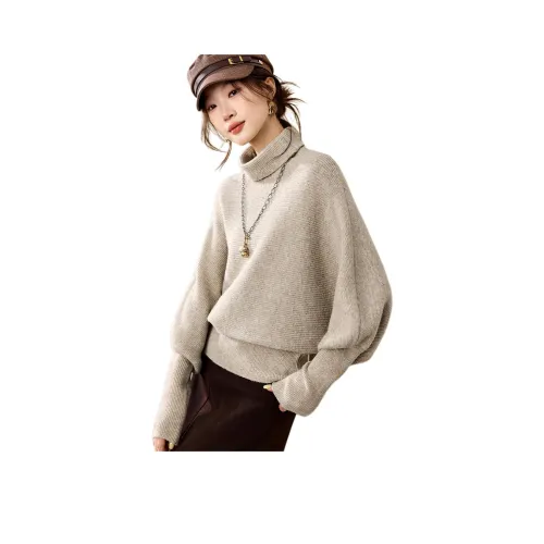 Mo Han Yi Mei Светлый Цветочный Абрикосовый Женский Свитер