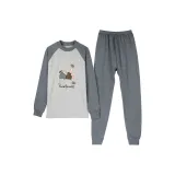 MHJ-Термические трусы Брюки Средний воротник Танец Юность