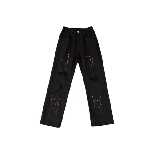 BLACK AT Унисекс Джинсы