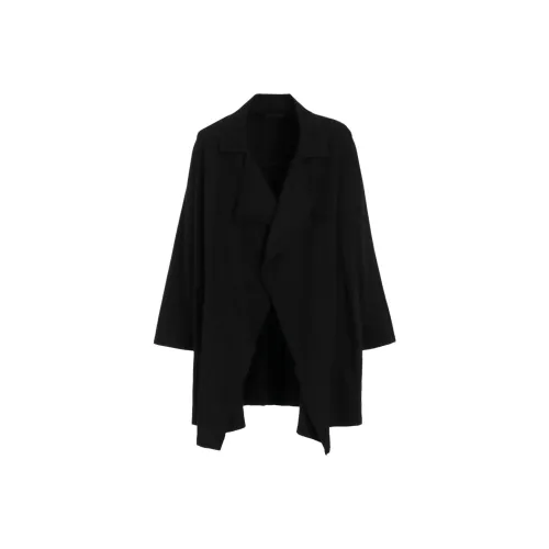 Yohji Yamamoto S'YTE FW25 Хлопок DRILL Вышивка Cut OUT DRAPE Пальто Унисекс