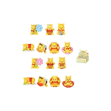 GOLDLOK X Disney Winnie PUPU Скрытая коробка Honey Single Mystery Коробка Целая коробка 14 шт