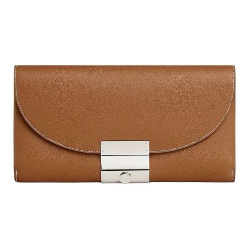 HERMES Hermès Телячья кожа Клатч Стандартный Женский 37 Золотисто-коричневый