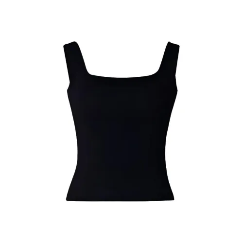 Manekniv Черные Женские Майки