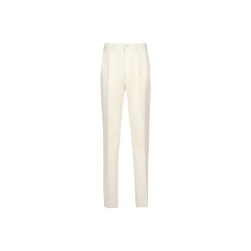 Maison Margiela Плиссированные брюки повседневные мужские бежевые