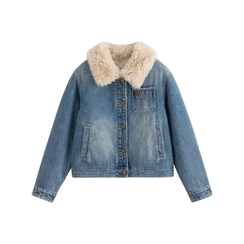 Inman Светлый Деним Женский Пуховик