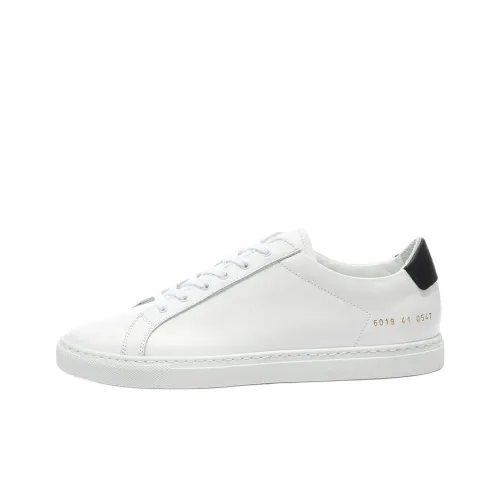 COMMON PROJECTS Ретро Низкие Кроссовки для скейтбординга Женские Белые Черные