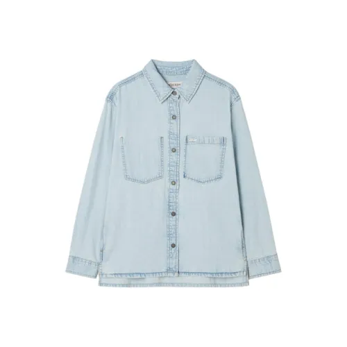 GUESS JEANS Светло-синие Женские Рубашки