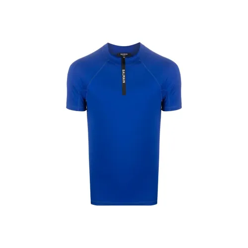 BALMAIN Мужские синие T-рубашки