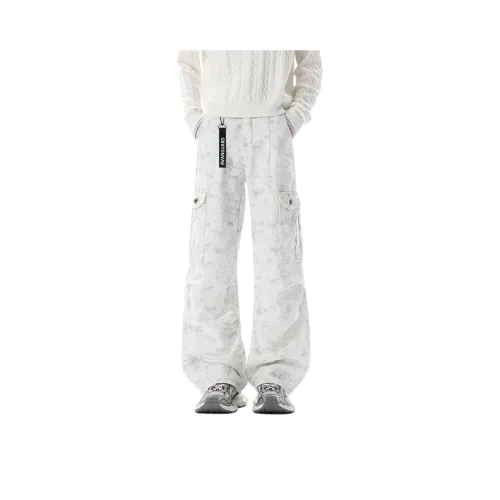 Freshclean Грязно-белые унисекс джинсы