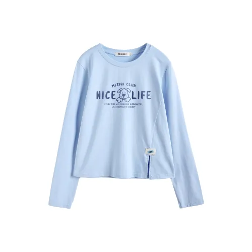 MIZIQI Длинный рукав Т-рубашка Женская