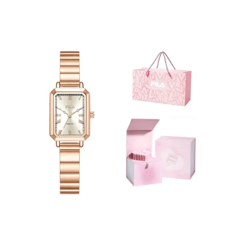 FILA Small Ck Mermaid Square Sugar Collection Кварцевый механизм Стальной ремешок Зеленый циферблат Женские часы Нишевый Коробка для часов