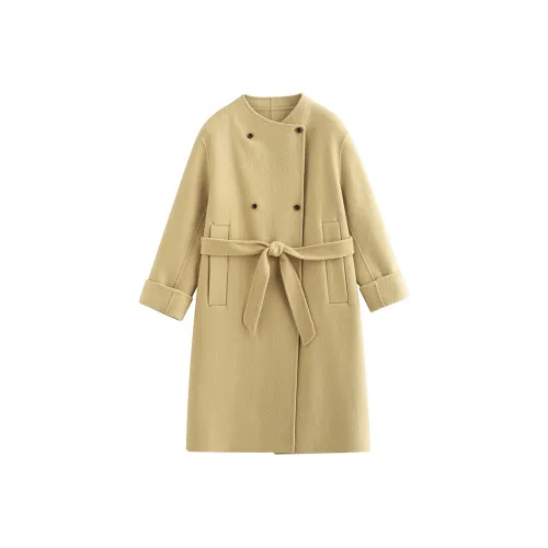 Inman Светло-желтое женское пальто