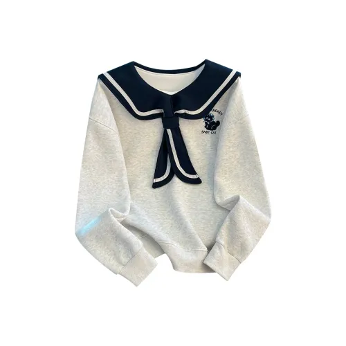 Ning Cai Yuer Мультяшный Свитшот Женские