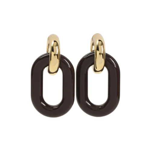 MARNI Brass Earrings Женские Темно-коричневый