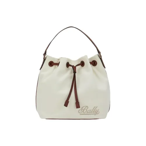 BALLY Ткань Ведрообразная Сумка Стандартная Женская Экрю