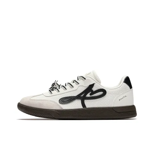 ANTA Man dance Низкий Топ Повседневная Обувь Женская Белая Черная Серый