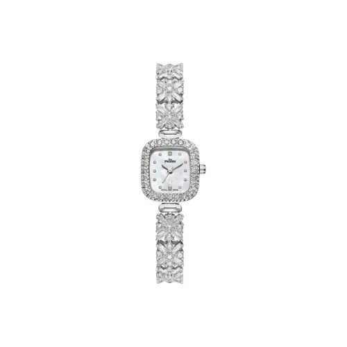 Disney Кварцевый механизм Eco Friendly Медный ремешок Часы Женские Жемчужная раковина Циферблат