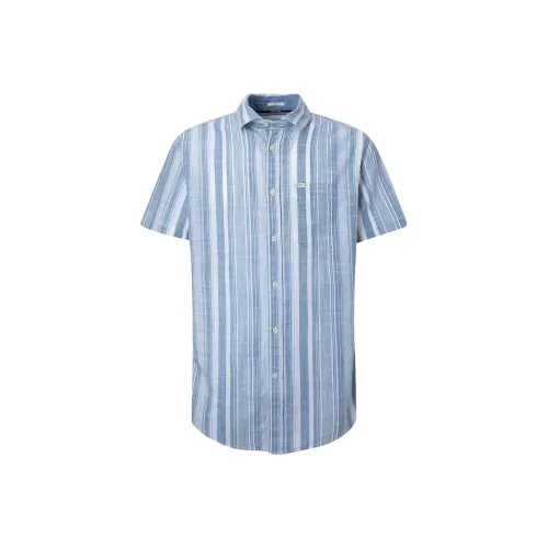 Pepe Jeans Blue Men's Shirts Пепе Джинс Синий Мужские Рубашки
