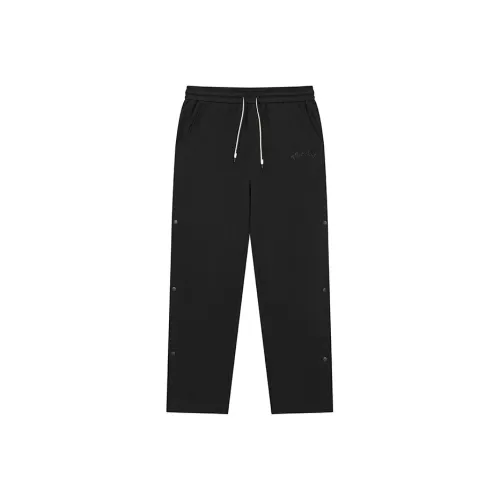 FUN Черные мужские вязаные тренировочные штаны