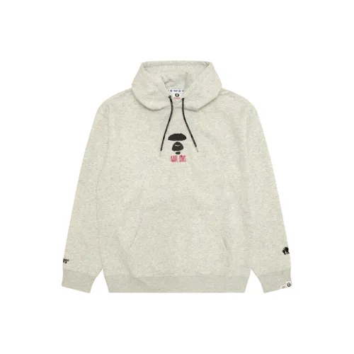 Aape Серый Белый WH2 Мужские Свитшоты