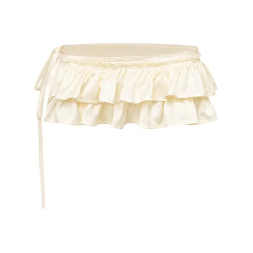 Ariseism Дизайн Inspired Укороченная Юбка с Украшением на Подоле Юбки Повседневная Короткая Юбка Женская