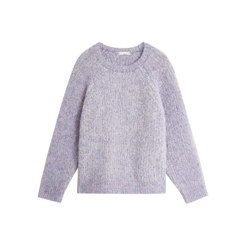 Inman Цветочный дизайн Фиолетовый Женские Трикотаж