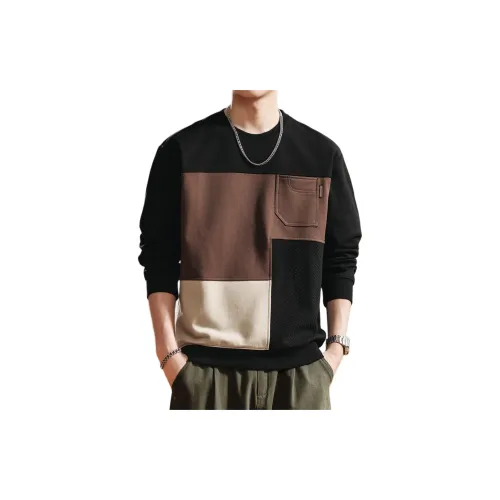 GELANLU Черный Унисекс Свитшоты