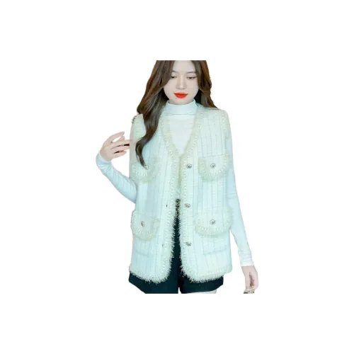 ZVJH Абрикос Женские Жилеты