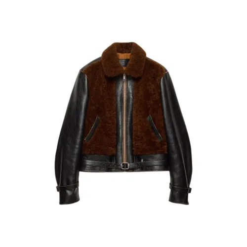 PRADA FW25 Кожа Куртка Мужская