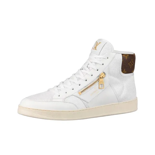 LOUIS VUITTON Rivoli Monogram High Top Shoes Men's White LOUIS VUITTON Rivoli Монограмма Высокие Кеды Мужские Белые