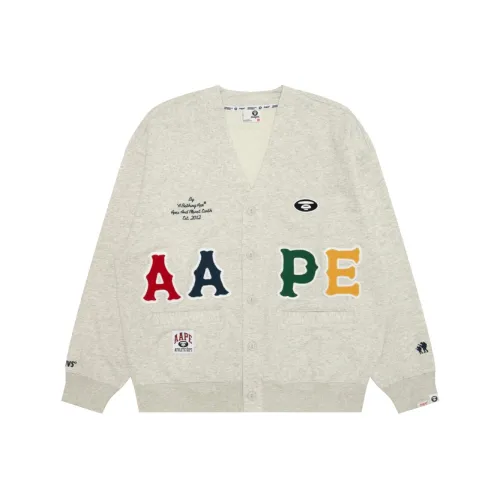 Aape Серый Белый WH2 Мужские Свитшоты